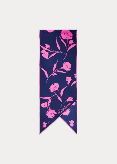 Women's Polo Ralph Lauren Floral Silk Hair Bow Scarf | 217408OQE